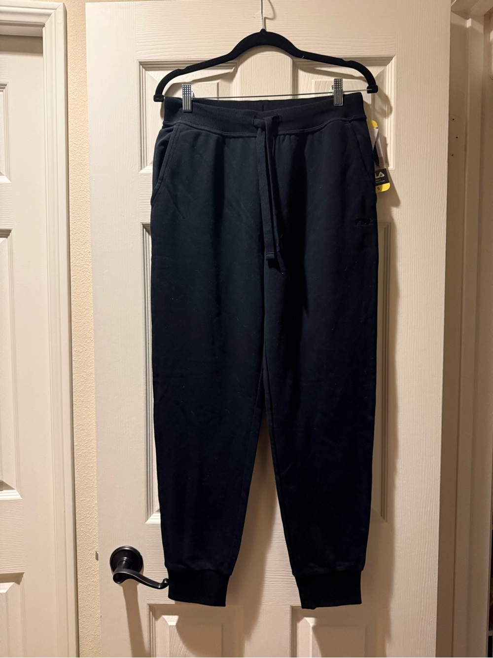 Fila Black Drawstring Jogger Sweatpants